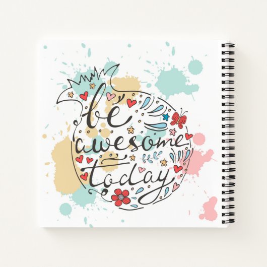 Wees vandaag Geweldige Notitieboek (Achterkant)