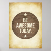 Wees vandaag geweldige poster (Voorkant)
