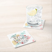 Wees vandaag Geweldige Vierkante Kartonnen Onderzetter (Insitu)