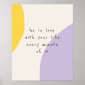 Wees verliefd op jezelf citaat poster (Voorkant)