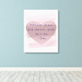 Wees verliefd op Rumi Canvas Afdruk (Insitu (Houten vloer))