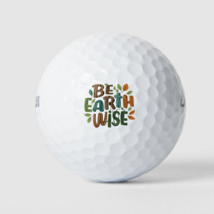 Wees verstandig van de aarde golfballen
