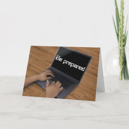 Wees voorbereid, schiet niet uit de heup kaart