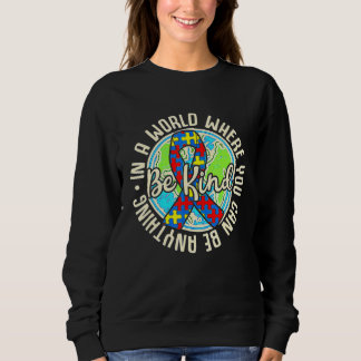 Wees voorzichtig met Autisme Puzzle Earth Cute Fam Trui