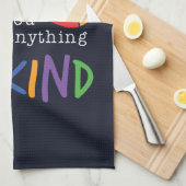 Wees voorzichtig met Autisme Puzzle Hand Theedoek (Quarter Fold)