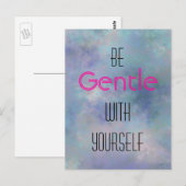 Wees voorzichtig met de achtergrond van uw eigen w briefkaart (Voorkant / Achterkant)