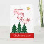 Wees voorzichtig met het compacte kerstboom Gold S Feestdagen Kaart (Voorkant)