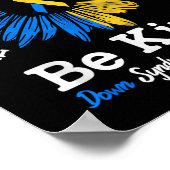 Wees voorzichtig met Syndrome Ribbon Sunflower K Poster (Hoek)