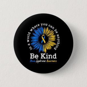Wees voorzichtig met Syndrome Ribbon Sunflower K Ronde Button 5,7 Cm