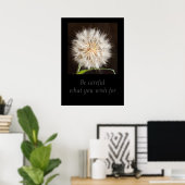 Wees voorzichtig met wat u wilt poster (Thuiskantoor)