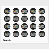 Wees voorzichtig met wie je Rainbow LGBT Gay Pride Ronde Sticker (Vel)