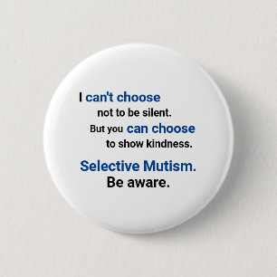 Wees voorzichtig ronde button 5,7 cm