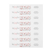 "Wees vreugdevol" kardinalen & bessen Kerstvakanti (Vel)