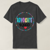 Wees vriendelijk als u Autism Advocate Squad SPEd  T-shirt (Design voorkant)