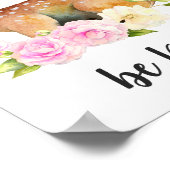 Wees Vriendelijk | Bosherten Nursery Kunst Poster (Hoek)