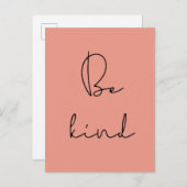 Wees vriendelijk briefkaart (Voorkant / Achterkant)