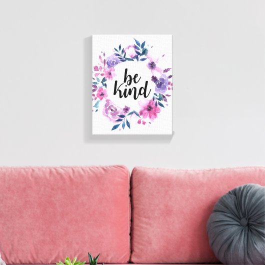 Wees vriendelijk canvas (Insitu (Woonkamer))