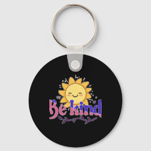 Wees vriendelijk Glimlachende Zonneschijn Schattig Sleutelhanger
