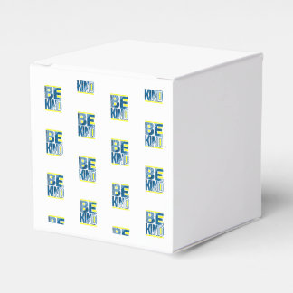 "Wees vriendelijk Inspirerend typografie ontwerp Bedankdoosjes