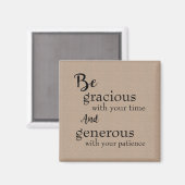 Wees vriendelijk magneet (Voorkant / Achterkant)