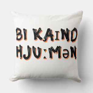 Wees vriendelijk mens kussen