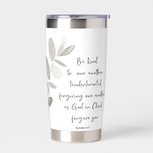 Wees vriendelijk minimalistisch botanisch geïsoleerde drinkbeker