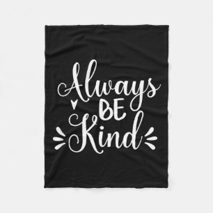 Wees vriendelijk minimalistische liefde vriendelij fleece deken