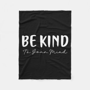 Wees vriendelijk minimalistische liefde vriendelij fleece deken