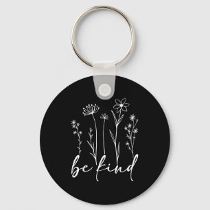 Wees vriendelijk minimalistische liefde vriendelij sleutelhanger