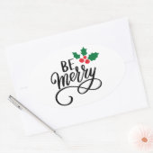 Wees vriendelijk ovale sticker (Envelop)