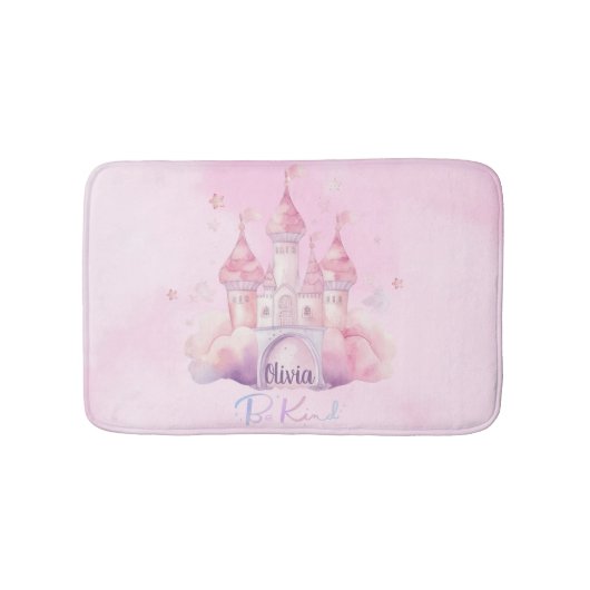 Wees vriendelijk paleis op de roze wolk badmat (Voorkant)