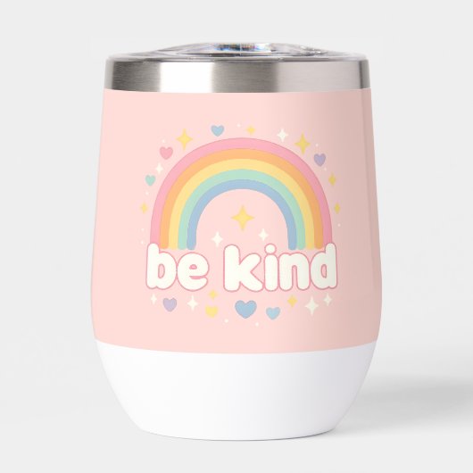 Wees vriendelijk - Rainbow Pastel Positivity (Voorkant)