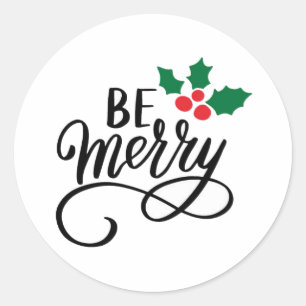 Wees vriendelijk ronde sticker