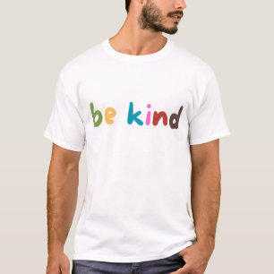 Wees vriendelijk stickers kleurrijke stickers  sti t-shirt
