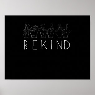 Wees vriendelijk tegen de pesterijen poster