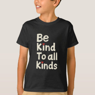 Wees vriendelijk voor alle soorten - minimalistisc t-shirt