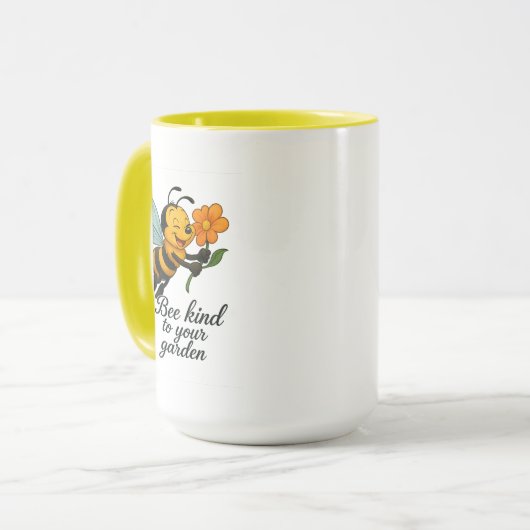 Wees vriendelijk voor uw tuin premium Mok (Voorkant links)