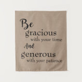 Wees vriendelijk wandkleed (Voorkant)