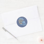 Wees vriendelijker dan noodzakelijk Classic Round Ronde Sticker (Envelop)