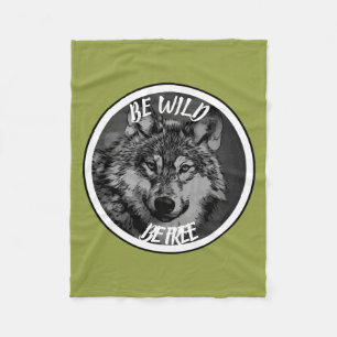 Wees vrij! fleece deken