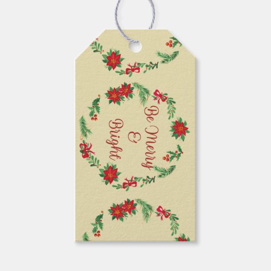 Wees vrolijk en helder cadeaulabel (Voorkant)