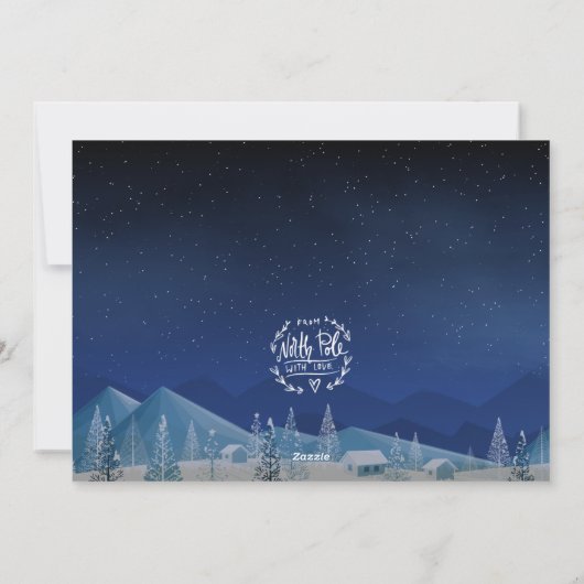 Wees vrolijk en helder Een magische kerst Feestdagenkaart (Achterkant)