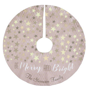 Wees vrolijk en helder Roos Kerstboom Rok