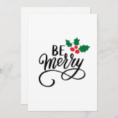 Wees vrolijk kaart (Voorkant / Achterkant)