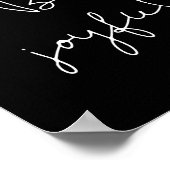 Wees vrolijk wit lettertype poster (Hoek)