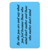 Wees wie je bent magneet (Verticaal)