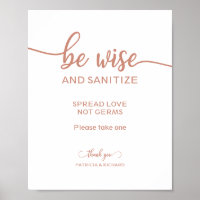 Wees wijs en ontsmet Spreid liefde, geen kankerver