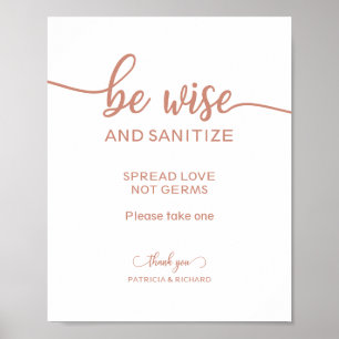 Wees wijs en ontsmet Spreid liefde, geen kankerver Poster