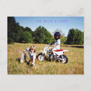 WEES WILD & VRIJ BRIEFKAART