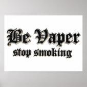 Wees zachter, stop met roken poster (Voorkant)